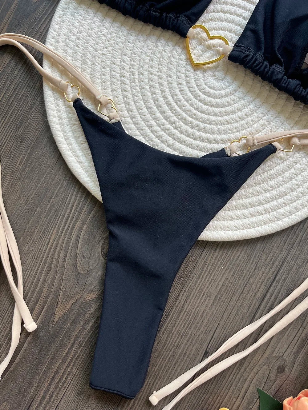 Ruotonsept sexy halter cor sólida conjunto de biquíni maiô feminino de duas peças triângulo tanga maiô biquinis brasileiros