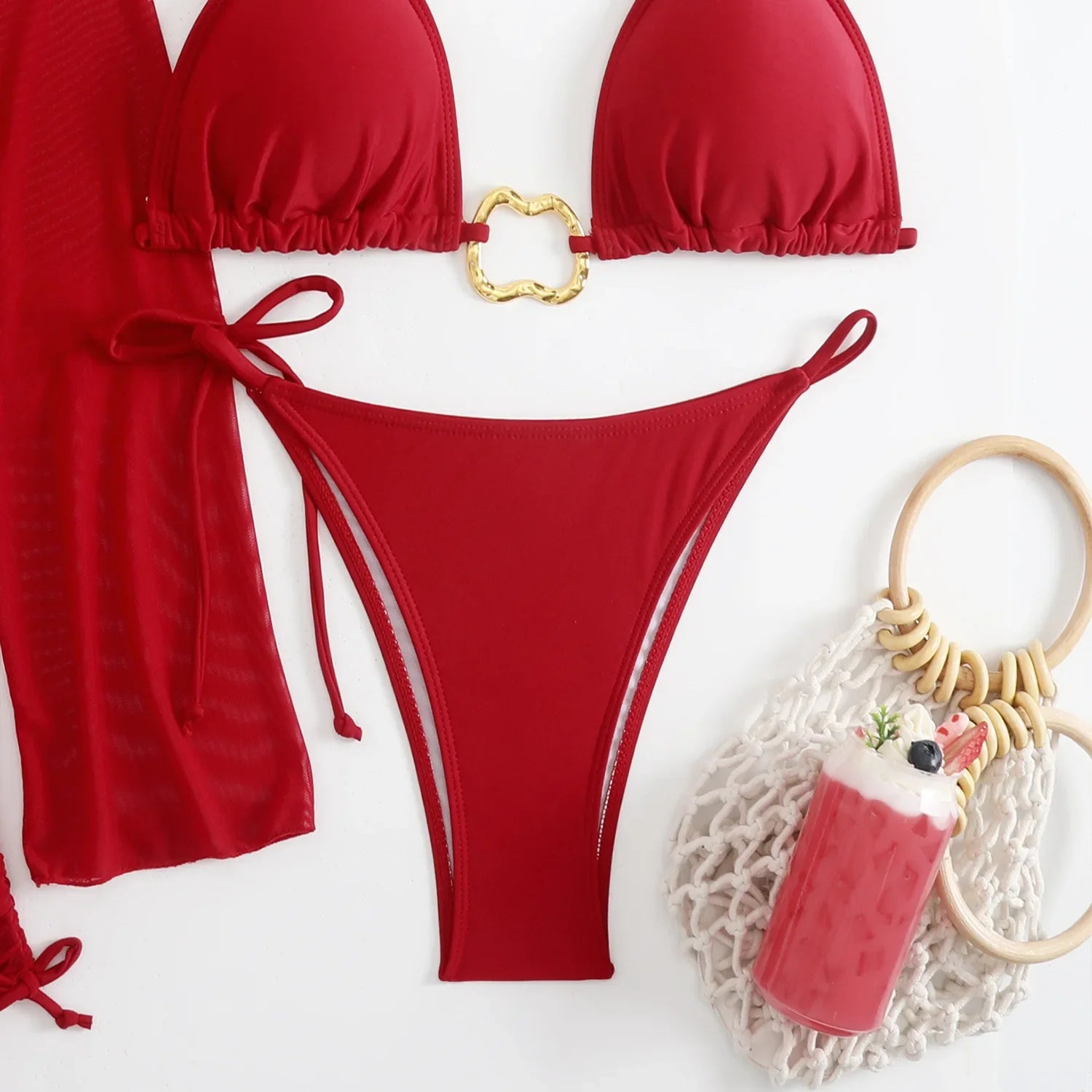 Sexy branco preto 4 peça conjuntos de biquinis feminino manga longa malha cobrir saia maiô praia férias banho biquini